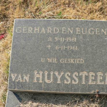 HUYSSTEEN Gerhard, van 1961-1961 :: VAN HUYSSTEEN Eugene 1961-1961