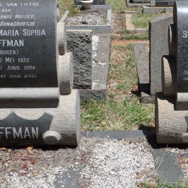 HOFFMAN Stephanus Petrus Bekker 1914-1959 &amp; Martha Maria Sophia KRUGER 1922-1994