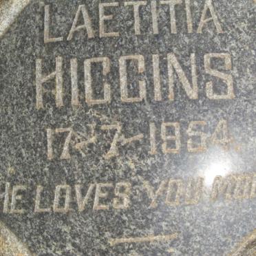 HIGGINS Laetitia -1954