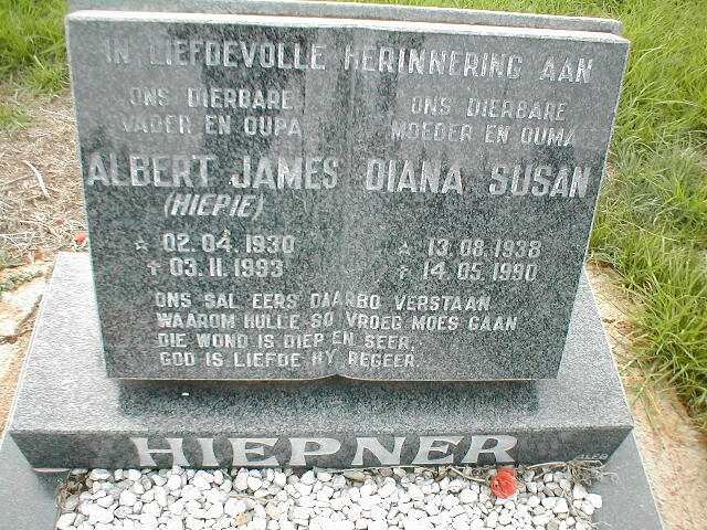HIEPNER Albert James 1930-1993 &amp; Diana Susan 1938-1990