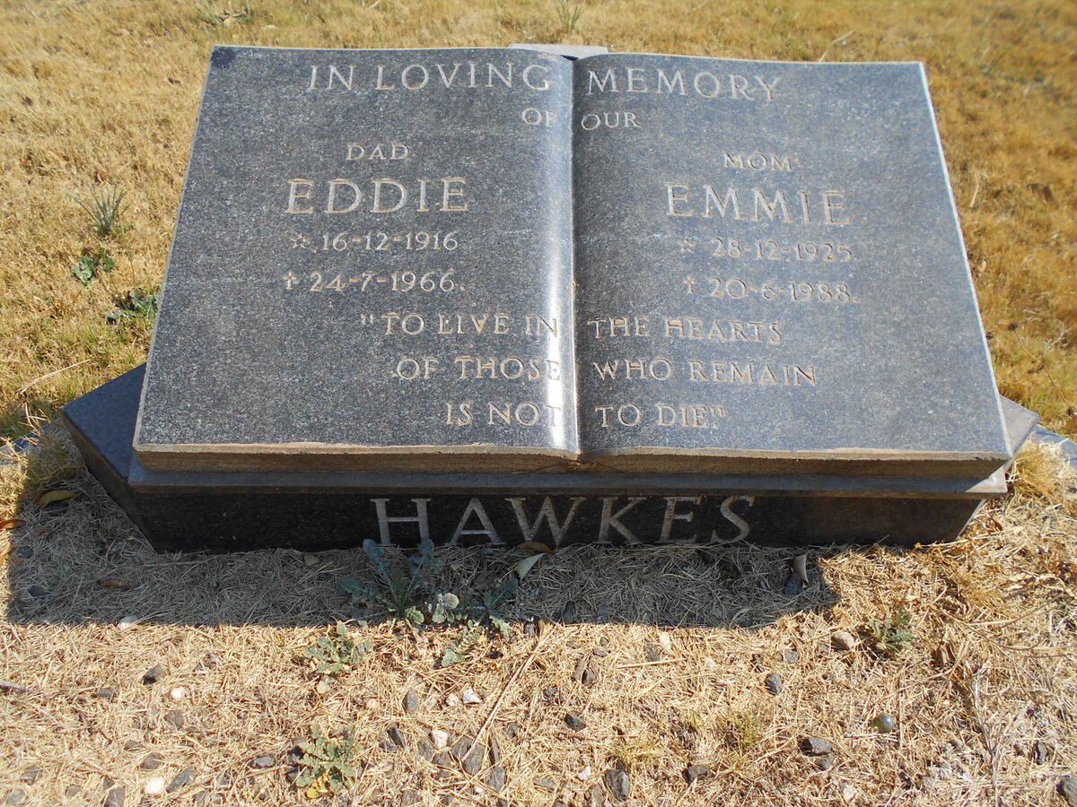HAWKES Eddie 1916-1966 &amp; Emmie 1925-1988