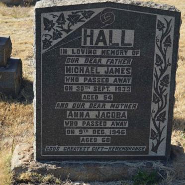 HALL Michael James -1933 &amp; Anna Jacoba -1946