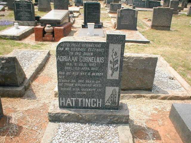 HATTINGH Adriaan Cornelius 1882-1947