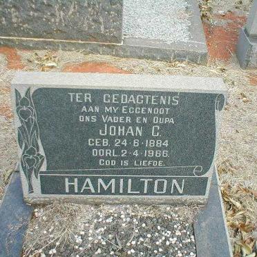 HAMILTON Johan C. 1884-1966