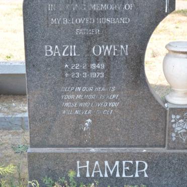 HAMER Bazil Owen 1949-1973