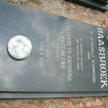 HAASBROEK Elizabeth Cathrina Magdalena 1935-1988