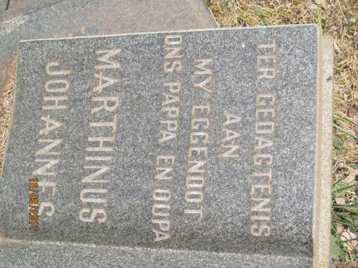 HATTINGH Marthinus Johannes 1914-1986