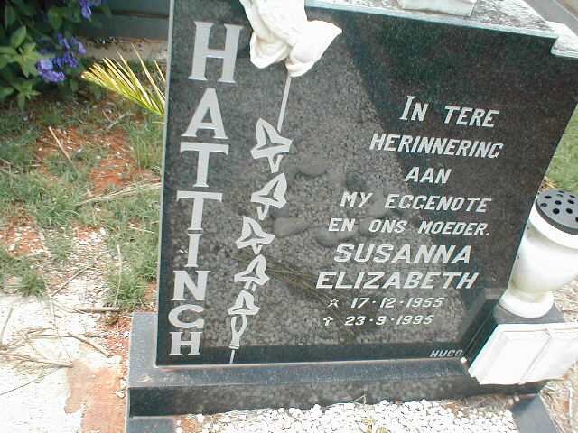 HATTINGH Susanna Elizabeth 1955-1995
