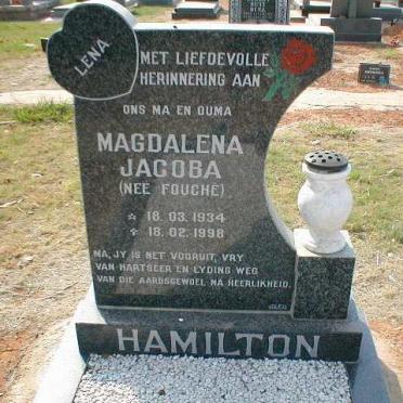 HAMILTON Magdalena Jacoba nee FOUCHÉ 1934-1998