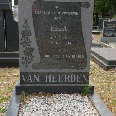 HEERDEN Ella, van 1909-1994