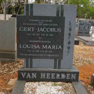 HEERDEN Gert Jacobus, van 1922-1980 &amp; Louisa Maria 1929-2001