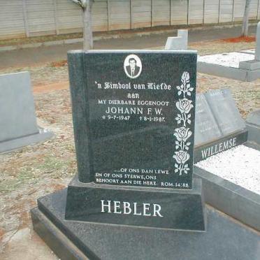 HEBLER Johann F.W. 1947-1987