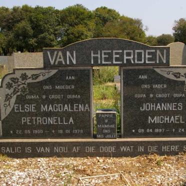 HEERDEN Johannes Michael, van 1897-1975 &amp; Elsie Magdalena Petronella 1900-1979