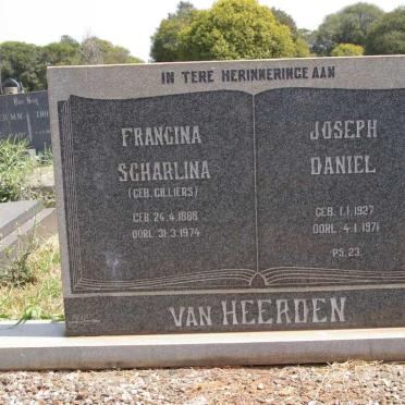 HEERDEN Francina Scharlina, van nee CILLIERS 1888-1974 :: VAN HEERDEN Joseph Daniel 1927-1971