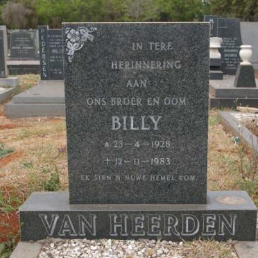 HEERDEN Billy, van 1928-1983