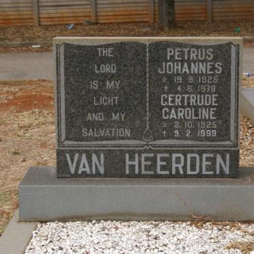 HEERDEN Petrus Johannes, van 1925-1978 &amp; Gertrude Caroline 1925-1999