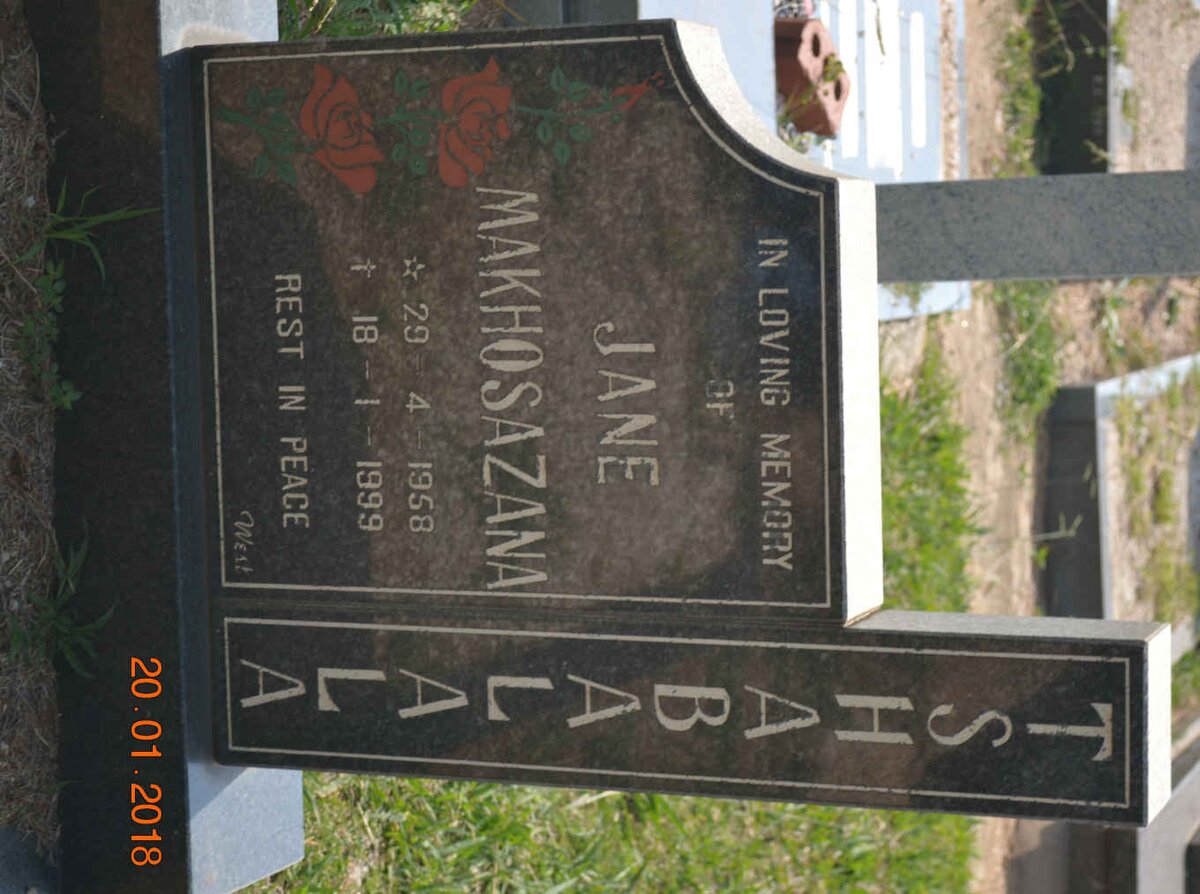 TSHABALALA Jane Makhosazana 1958-1999