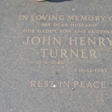 TURNER John Henry 1940-1982