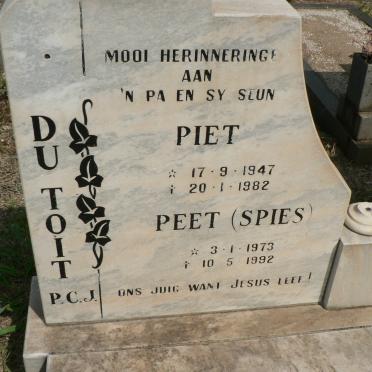 TOIT P.C.J., du 1947-1982 :: DU TOIT Peet 1973-1992