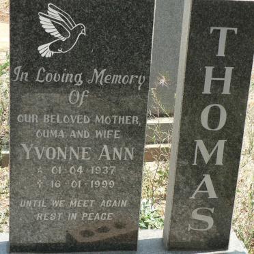 THOMAS Yvonne Ann 1937-1999