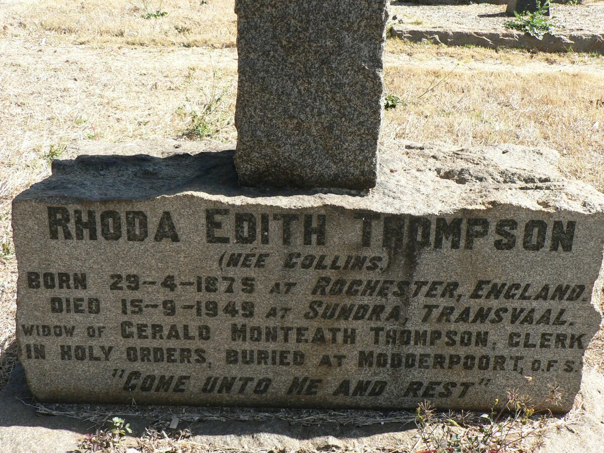 THOMPSON Rhoda Edith nee COLLINS 1875-1949
