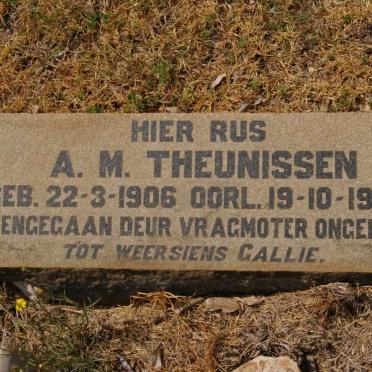 THEUNISSEN A.M. 1906-1937