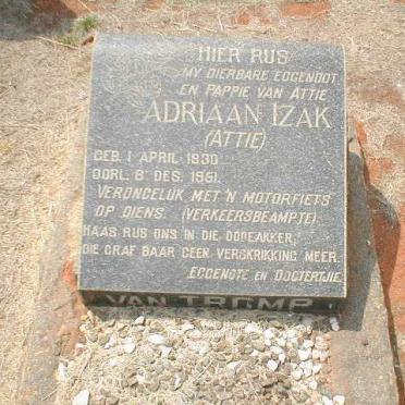 TROMP Adriaan Izak, van 1930-1951