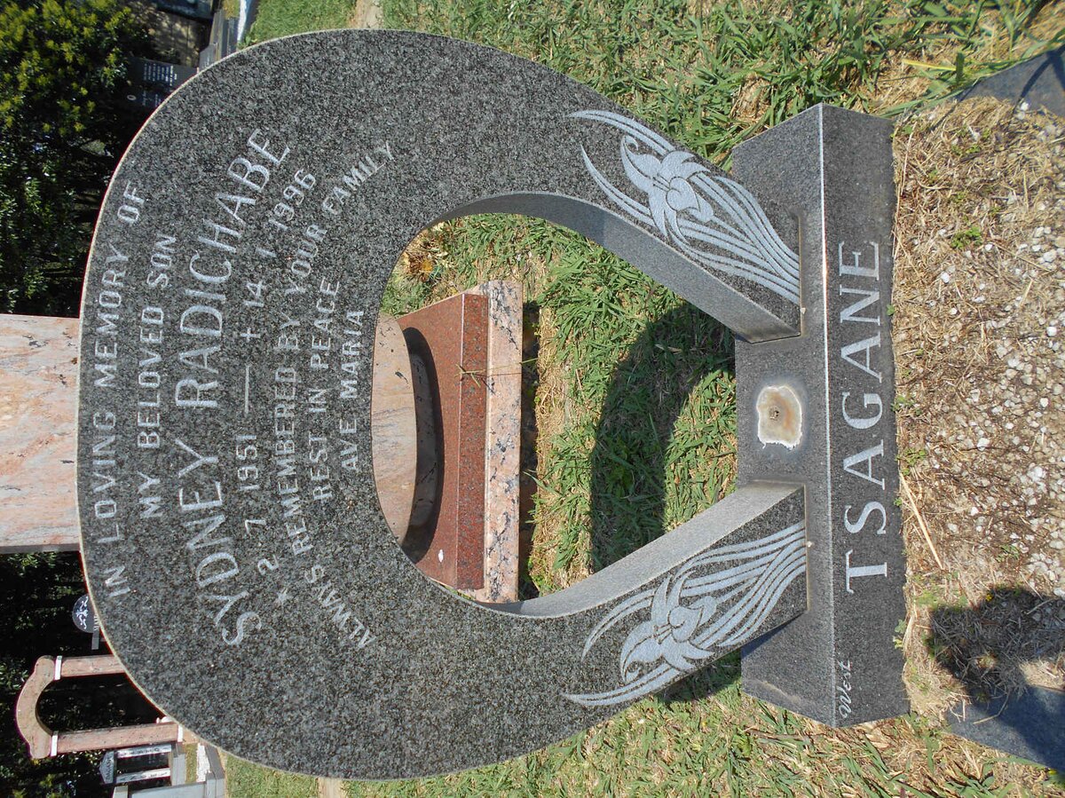 TSAGANE Sydney Radichabe 1951-1996