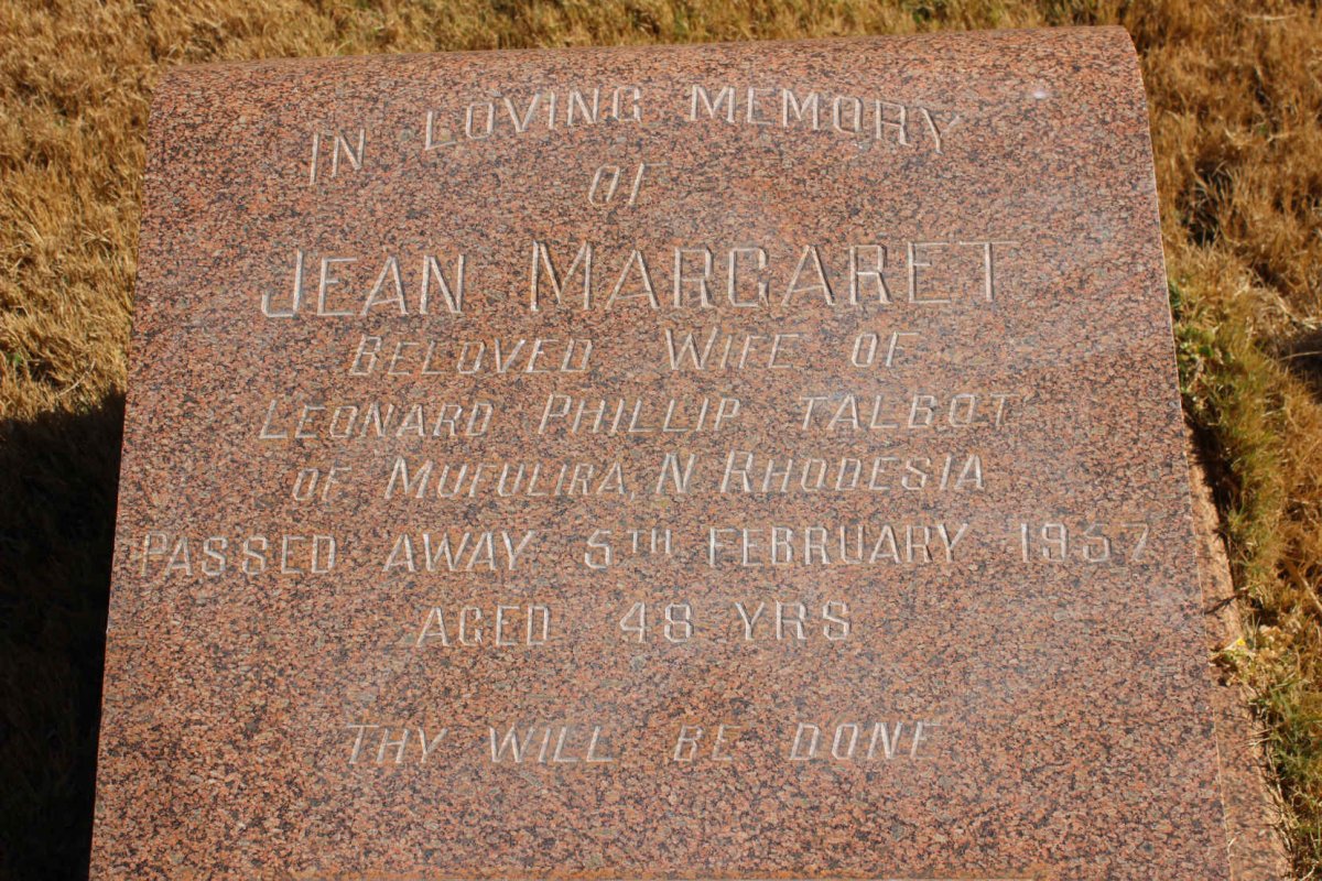 TALBOT Jean Margaret -1957