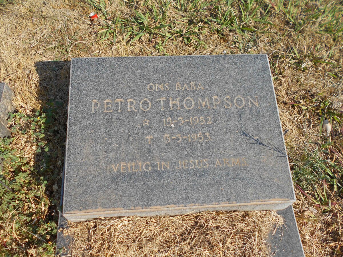 THOMPSON Petro 1952-1953