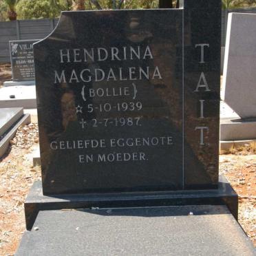TAIT Hendrina Magdalena 1939-1987