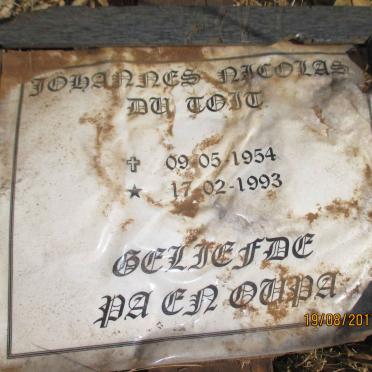 TOIT Johannes Nicolas, du 1954-1993