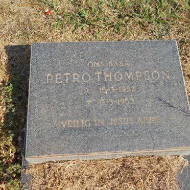 THOMPSON Petro 1952-1953