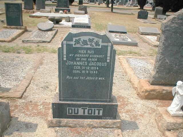 TOIT Johannes Jacobus, du 1894-1943