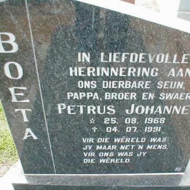 ? Petrus Johannes 1968-1991