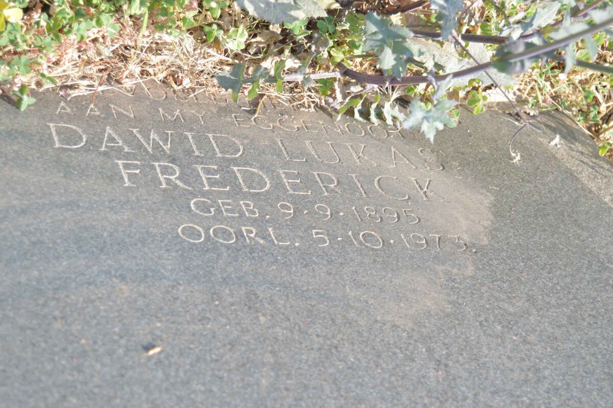 ? Dawid Lukas Frederick 1895-1973