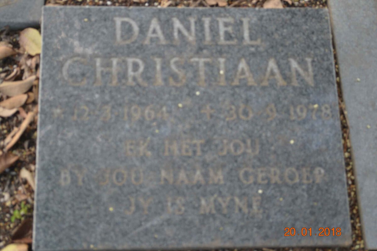 ? Daniel Christiaan 1964-1978