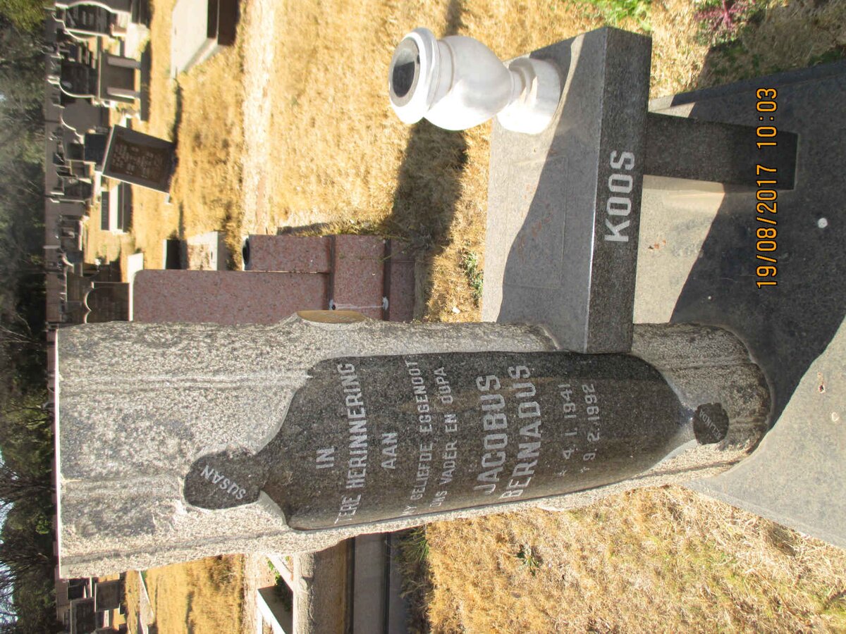 ? Jacobus Bernadus 1941-1992