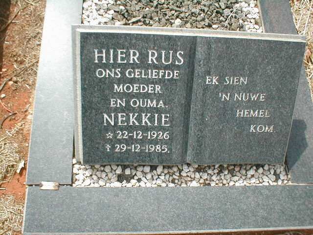 ? Nekkie 1926-1985