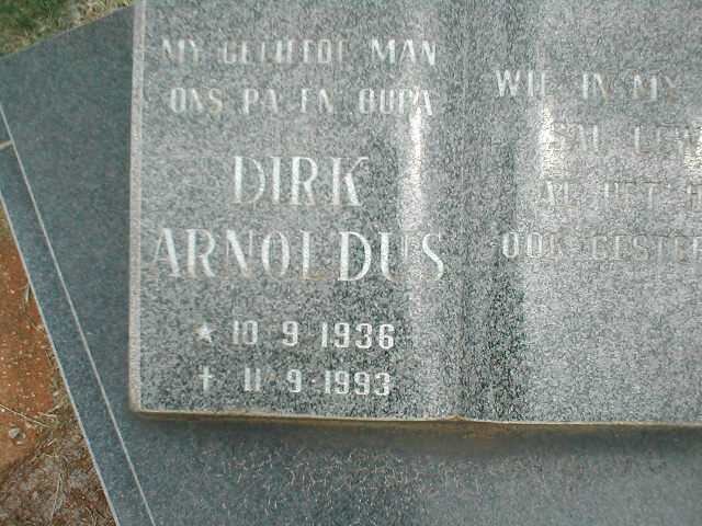 ? Dirk Arnoldus 1936-1993