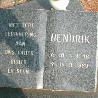 ? Hendrik 1946-1989