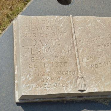 VERMAAK David 1949-1970