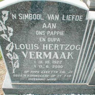 VERMAAK Louis Hertzog 1922-2000