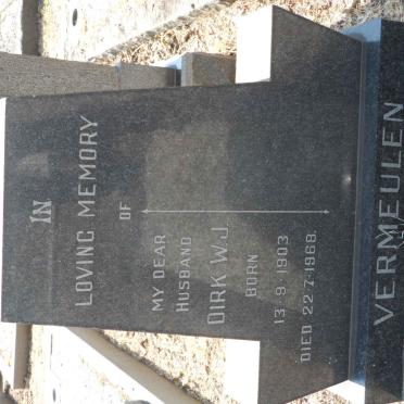 VERMEULEN Dirk W.J. 1903-1968