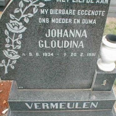 VERMEULEN Johanna Gloudina 1934-1991