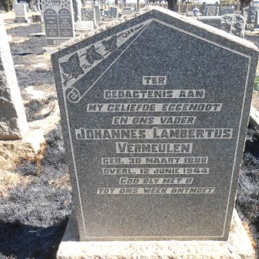 VERMEULEN Johannes Lambertus 1888-1944