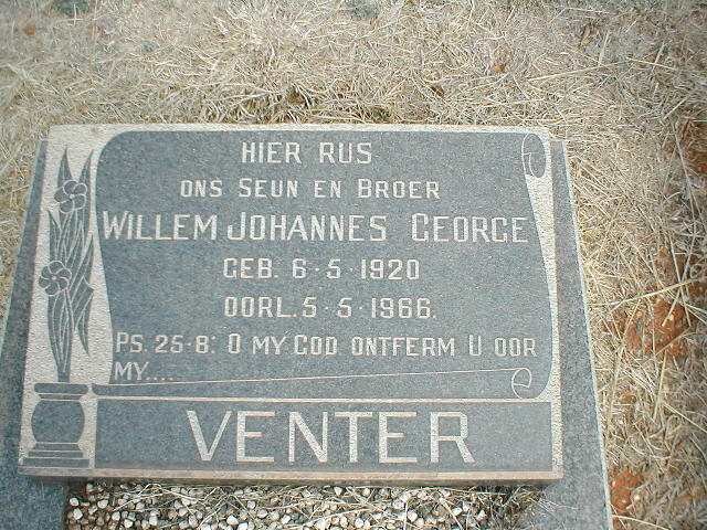 VENTER Willem Johannes George 1920-1966
