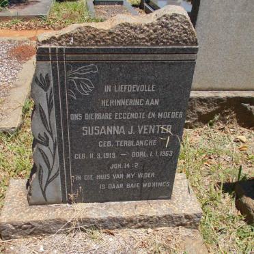 VENTER Susanna J. nee TERBLANCHE 1919-1963