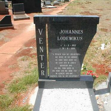 VENTER Johannes Lodewikus 1952-1999