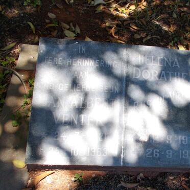 VENTER Jan Albert 1921-1963 &amp; Helena Dorothea 1924-1985